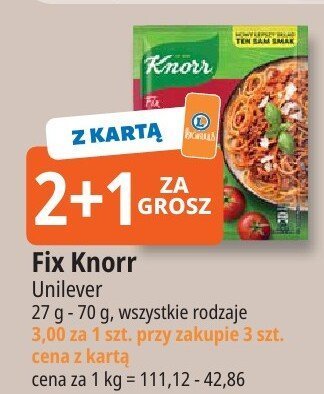 Fix Knorr promocja w Leclerc