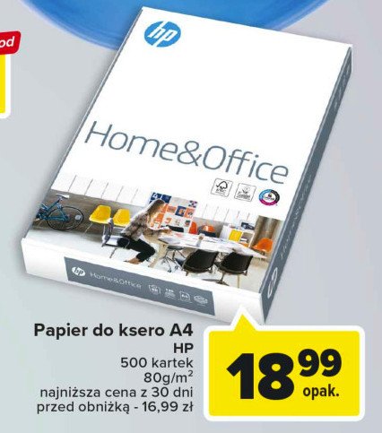 Papier ksero a4 Hp home & office promocja