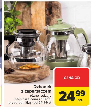 Dzbanek z zaparzaczem promocja w Carrefour Market