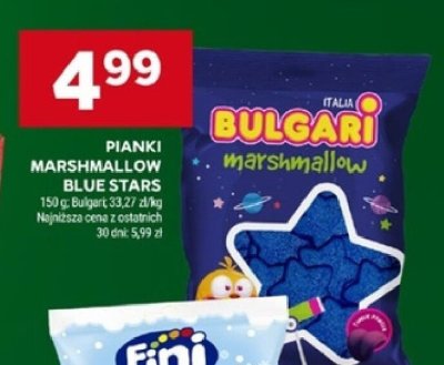 Pianki marshmallow Blue Stars Bulgari promocja w Stokrotka
