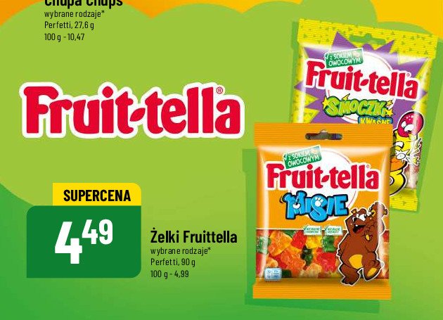 Żelki kwaśne Fruittella smoczki promocja