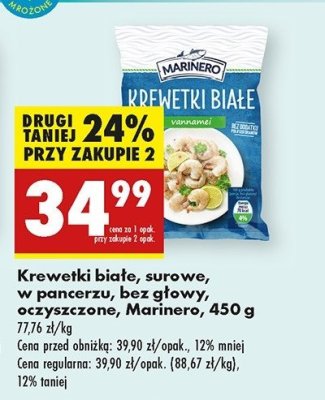 Krewetki bia艂e vannamei Marinero promocja