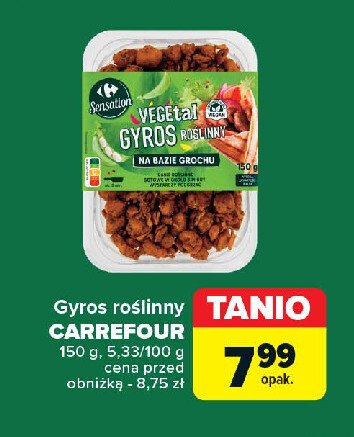 Gyros roślinny Carrefour sensation promocja