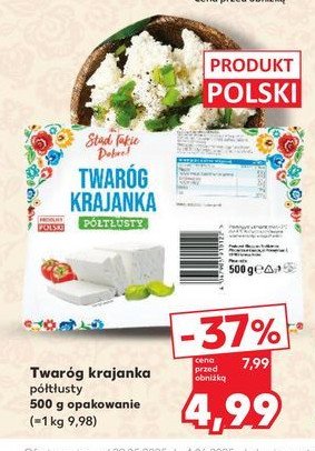 Twaróg krajanka półtłusty K-classic promocja w Kaufland