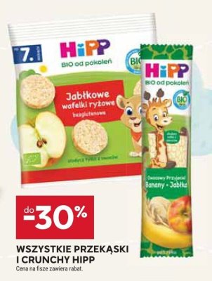 Wszystkie przekąski i crunchy Hipp promocja w Stokrotka