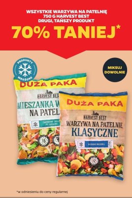 Wszystkie warzywa na patelnię 750 g DRUGIE -70% Harvest Best promocja w Netto