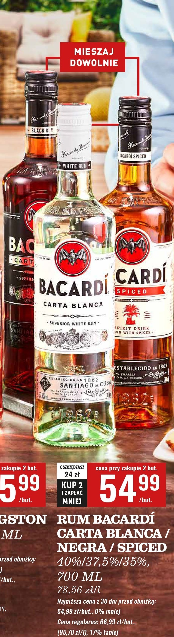 Rum Bacardi spiced promocja