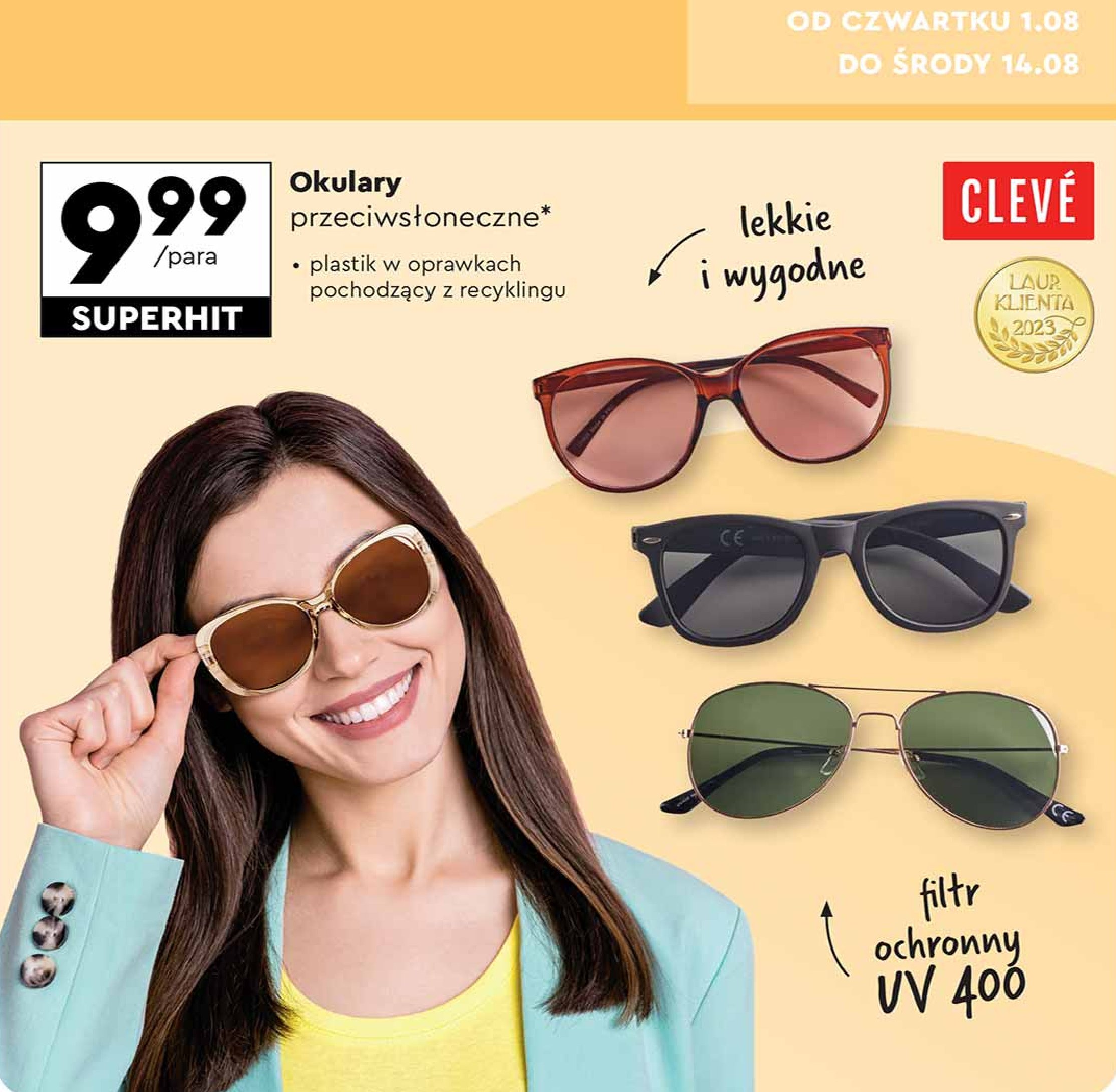 Okulary przeciws艂oneczne damskie Cleve promocja