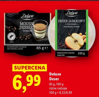 Deser Deluxe Mousse Dessert Tiramisu promocja w Lidl