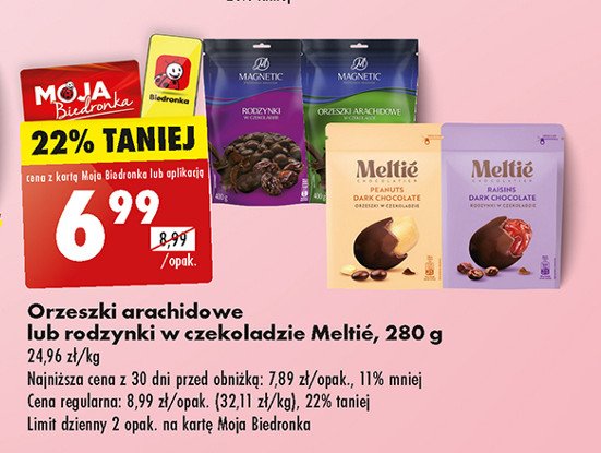 Rodzynki w czekoladzie Magnetic promocja