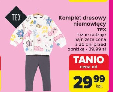 Komplet dresowy niemowlęcy Tex promocja