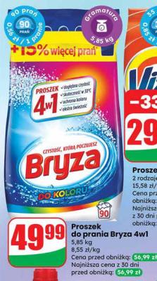 Proszek do prania Bryza 4w1 promocja w Dino