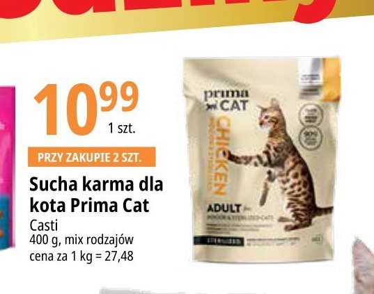 Karma dla kota chicken PRIMA CAT promocja