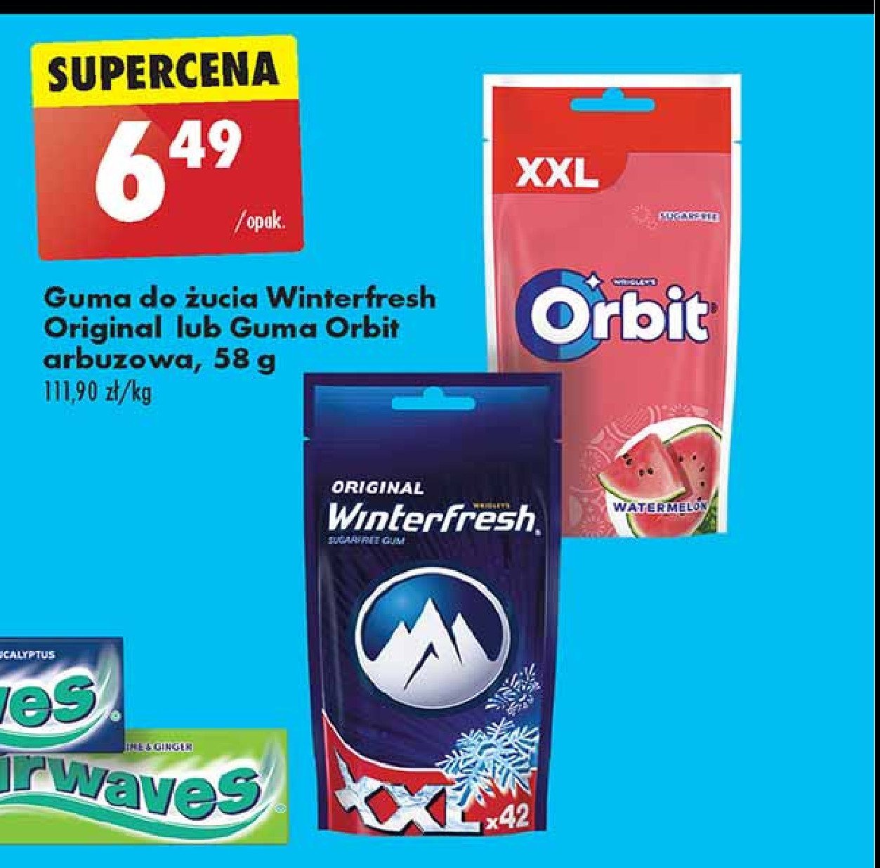 Guma do żucia watermelon saszetka Orbit promocja