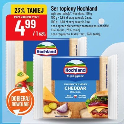 Ser topiony Hochland wybrane rodzaje promocja w POLOmarket