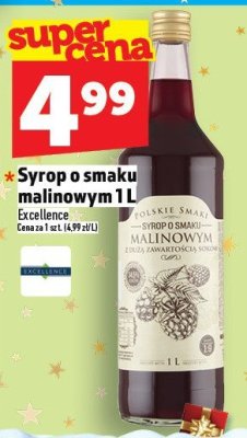 Syrop o smaku malinowym 1 l promocja w TOPAZ