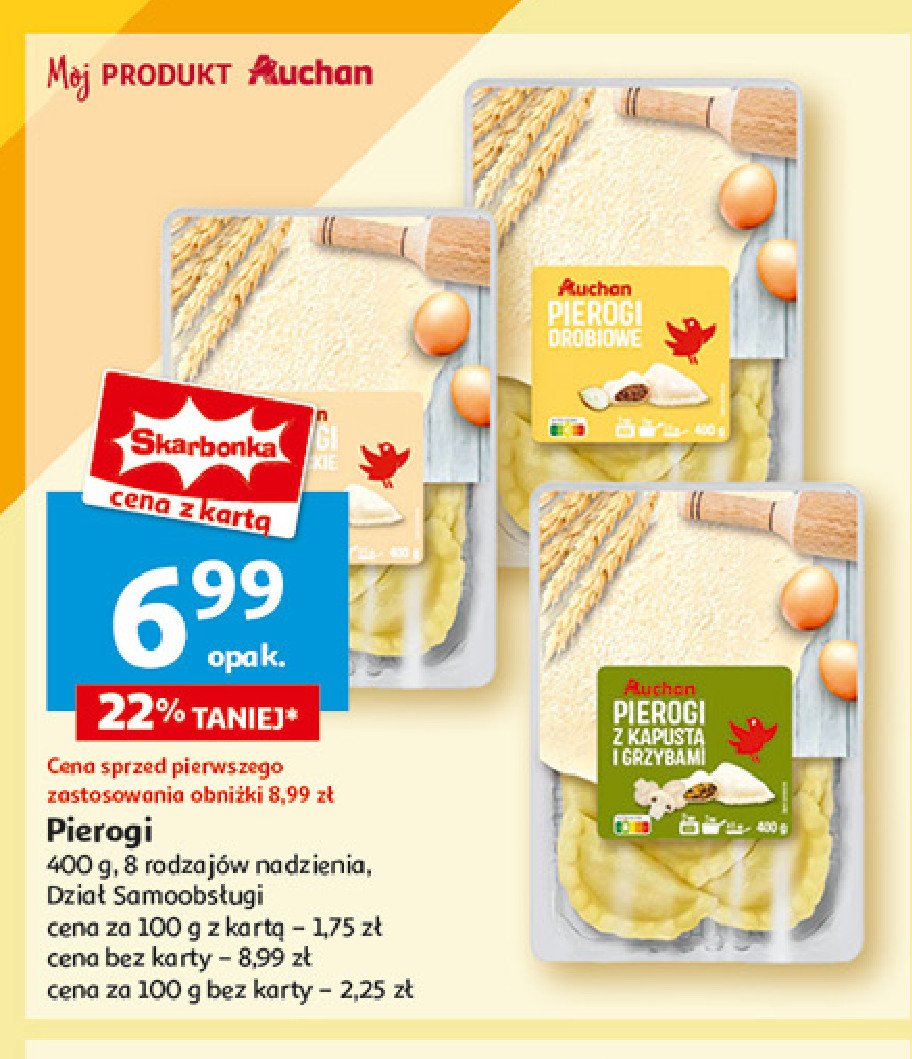 Pierogi ruskie Auchan promocja