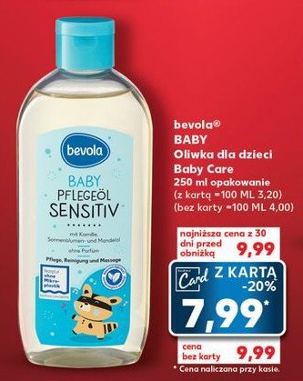 Oliwka piel臋gnacyjna dla dzieci i niemowl膮t Bevola baby promocja