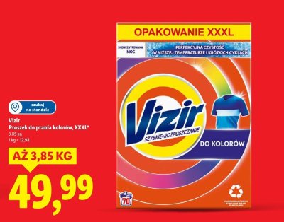 Proszek do prania Vizir do kolorów XXXL promocja w Lidl