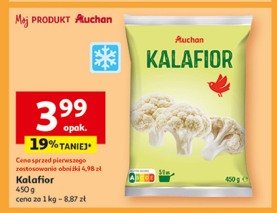 Kalafior Auchan różnorodne (logo czerwone) promocja w Auchan