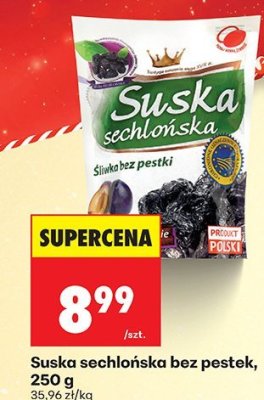 Suska sechlońska bez pestek promocja w Biedronka