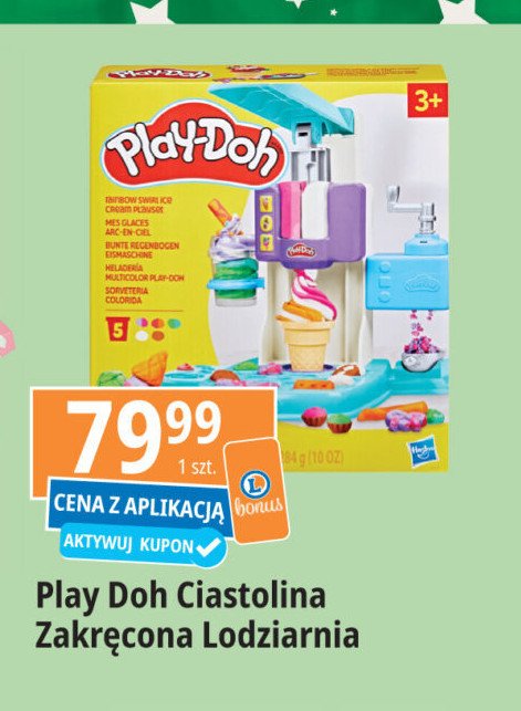 Ciastolina zakręcona lodziarnia Play-doh promocja