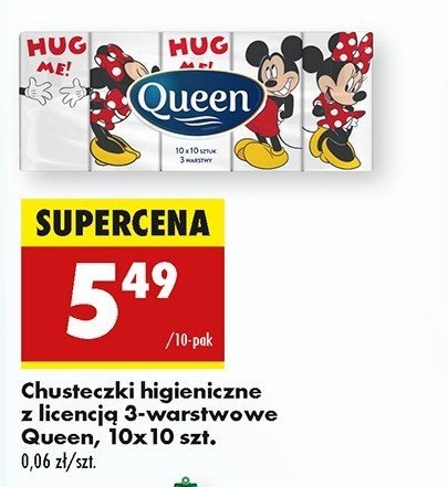 Chusteczki higieniczne myszka mickey Queen promocja