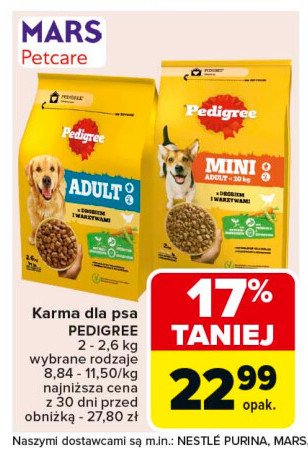 Karma dla psa kurczak Pedigree vital promocja w Carrefour Market