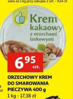 Krem orzechowy do smarowania Podniesiony kciuk promocja