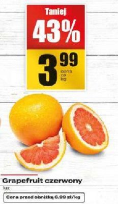 Grapefruit czerwony promocja w Supeco