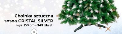 Choinka sztuczna sosna CRISTAL SILVER wys. 150 cm promocja w PSB Mrówka