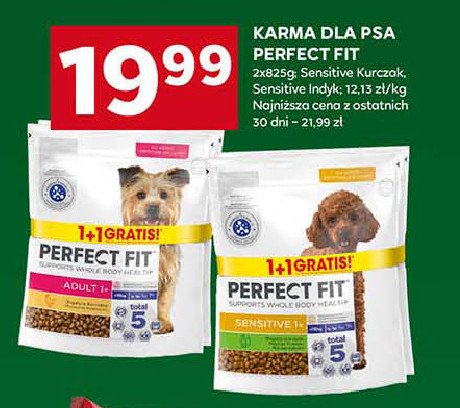 Karma dla psa sensitive 1+ Perfect fit promocja
