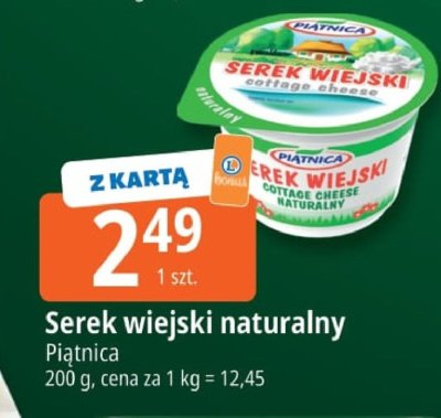 Serek wiejski naturalny promocja w Leclerc