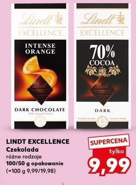 Czekolada orange intense Lindt excellence promocja