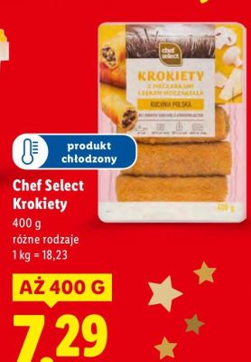 Krokiety Chef Select różne rodzaje, 400 g promocja w Lidl
