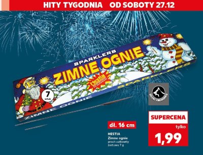 Zimne ognie proch całkowity promocja w Kaufland