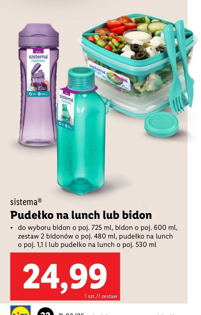 Pojemnik na lunch 1.1 l Sistema promocja