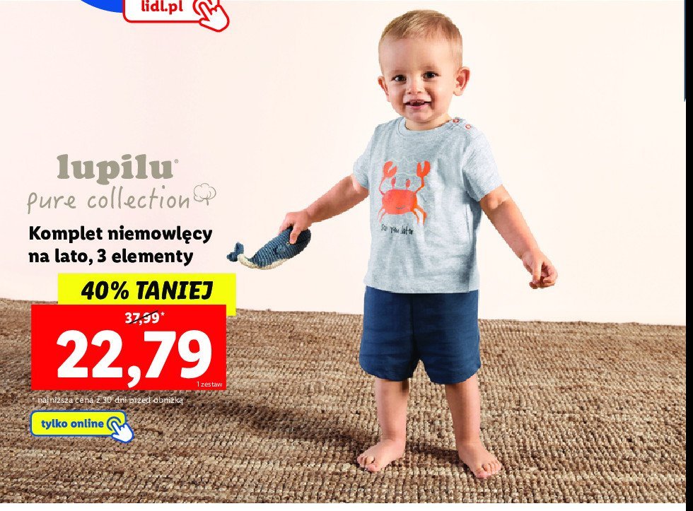 Komplet niemowl臋cy na lato Lupilu promocja