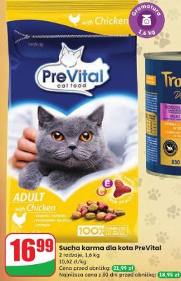 Sucha karma dla kota PreVital promocja w Dino