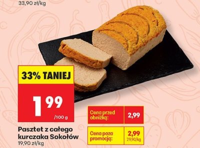 Pasztet z całego kurczaka Sokołów promocja w Biedronka