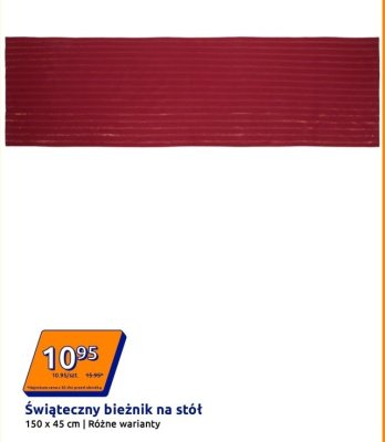 Świąteczny bieżnik na stół 150 x 45 cm różne warianty Action promocja