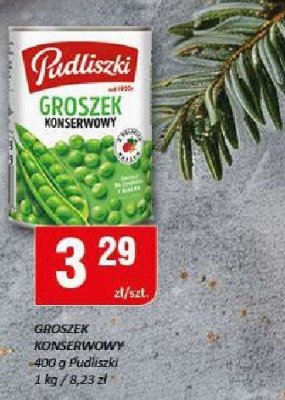 Groszek konserwowy Pudliszki 400 g promocja w Chorten