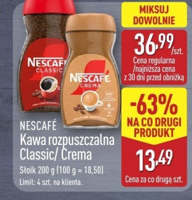 Kawa rozpuszczalna Crema promocja w Aldi