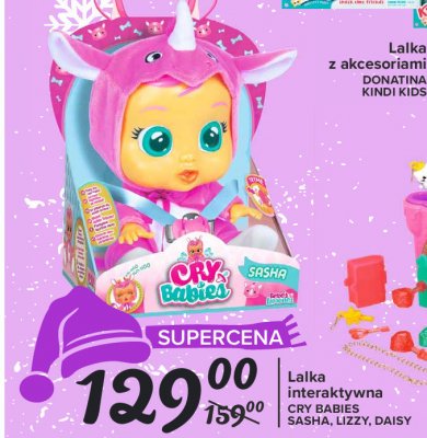 Lalka interaktywna sasha Cry babies promocja