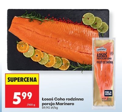 Łosoś Coho rodzinna porcja  promocja w Biedronka