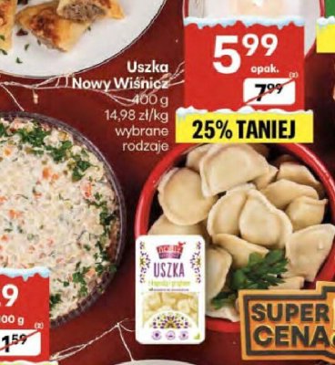 Uszka Nowy Wiśnicz wybrane rodzaje promocja w Delikatesy Centrum