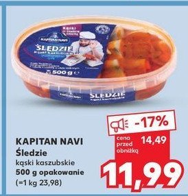 Śledzie kąski kaszubskie Kapitan navi promocja