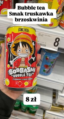 Bubble tea napój smak truskawka brzoskwinia promocja w Dealz