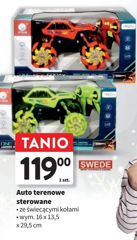 Auto terenowe ze 艣wiec膮cymi ko艂ami Swede promocja