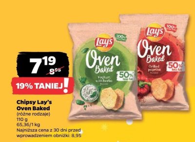 Chipsy Oven Baked różne rodzaje promocja w Netto